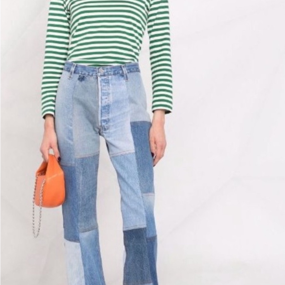 Patchwork Denim Jeans
